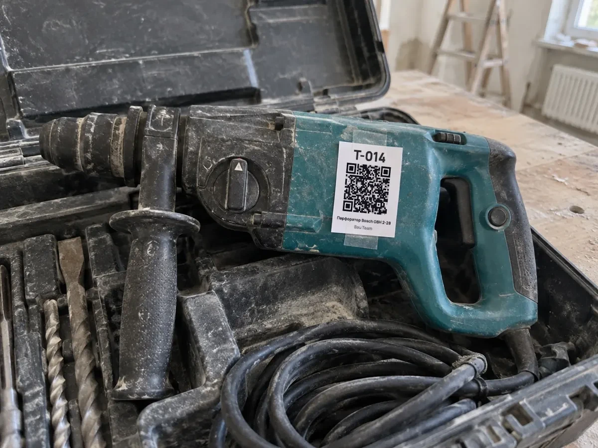 Hammer drill with QR code T‑014