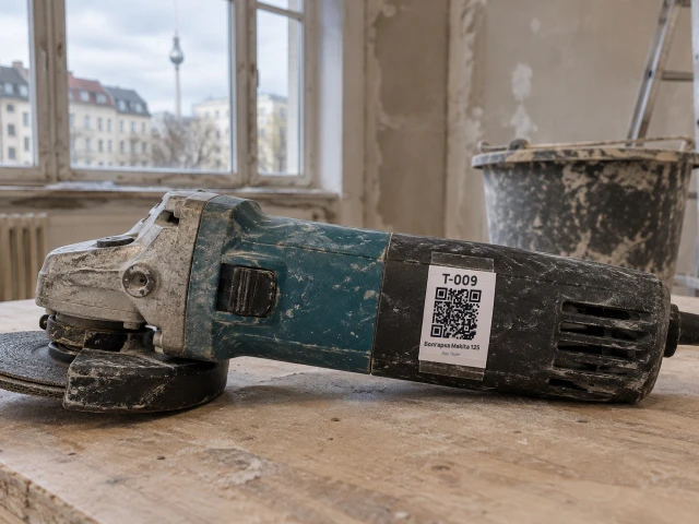 Makita grinder with QR code T-009
